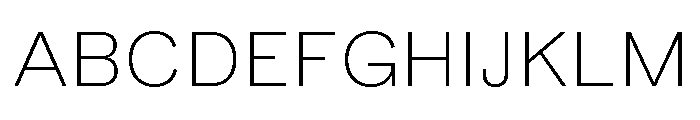 Peclet Thin Font UPPERCASE
