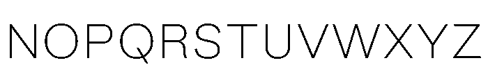 Peclet Thin Font UPPERCASE