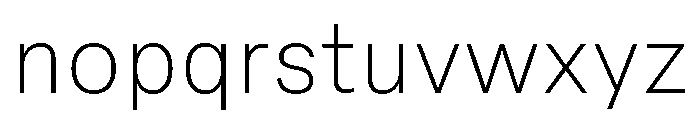 Peclet Thin Font LOWERCASE