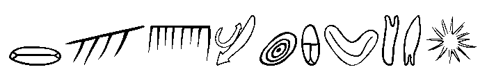 Petroglyphs Australian Font OTHER CHARS