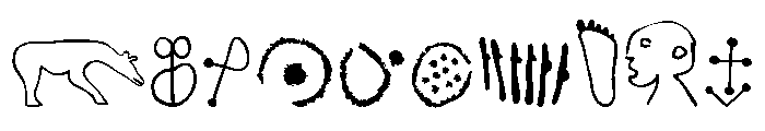 Petroglyphs European Font OTHER CHARS