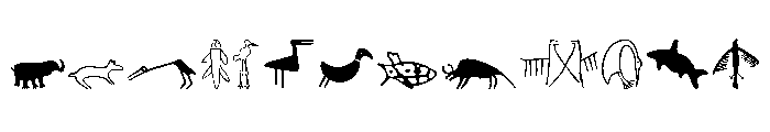 Petroglyphs North American FONT