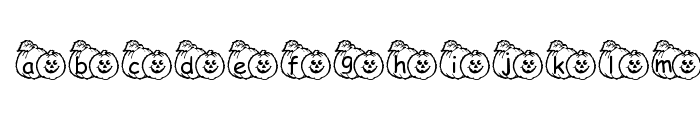pf_pumpkin1 Font LOWERCASE