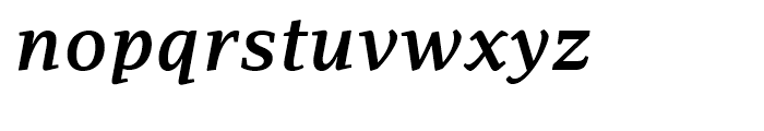 PF Adamant SemiBold Italic Font LOWERCASE
