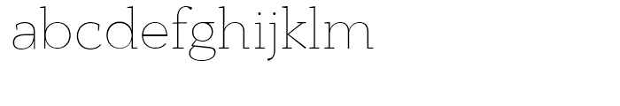 PF Bague Slab Extra Thin Font LOWERCASE