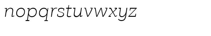 PF Bague Slab Thin Italic Font LOWERCASE
