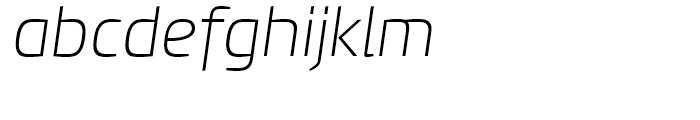 PF Benchmark Thin Italic Font LOWERCASE