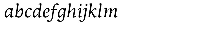 PF Centro Serif Italic Font LOWERCASE