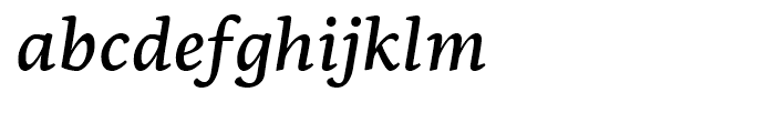 PF Centro Serif Medium Italic Font LOWERCASE