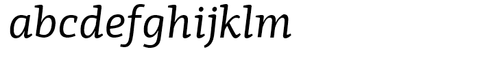 PF Centro Slab Italic Font LOWERCASE