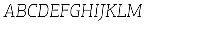 PF Centro Slab Thin Italic Font UPPERCASE