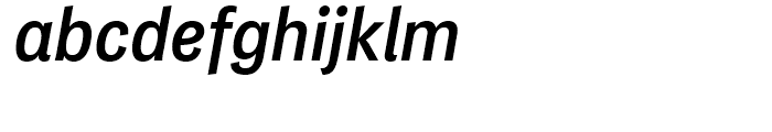 PF Das Grotesk Medium Italic Font LOWERCASE