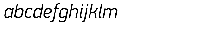 PF Din Display Light Italic Font LOWERCASE