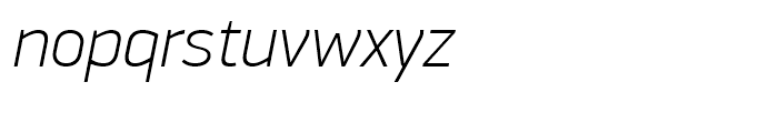 PF Din Display Thin Italic Font LOWERCASE