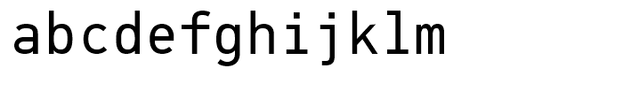 PF Din Mono Regular Font LOWERCASE