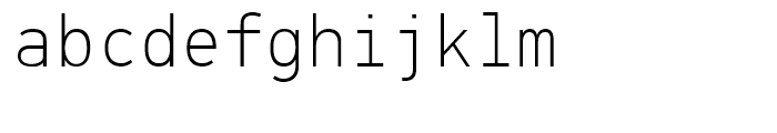 PF Din Mono Thin Font LOWERCASE