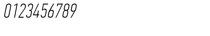 PF Din Text Compressed Thin Italic Font OTHER CHARS