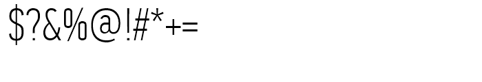 PF Din Text Compressed Thin Font OTHER CHARS