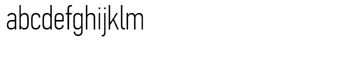 PF Din Text Compressed Thin Font LOWERCASE