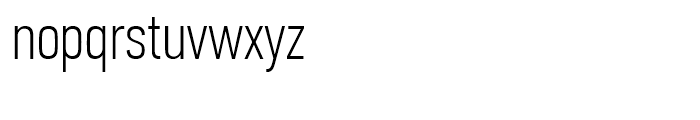 PF Din Text Compressed Thin Font LOWERCASE