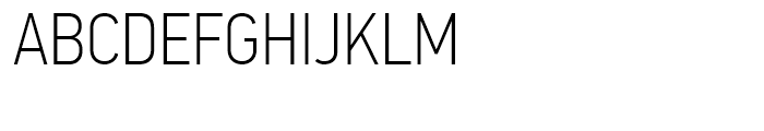 PF Din Text Condensed Thin Font UPPERCASE