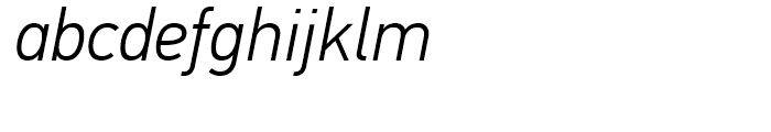 PF Din Text Light Italic Font LOWERCASE