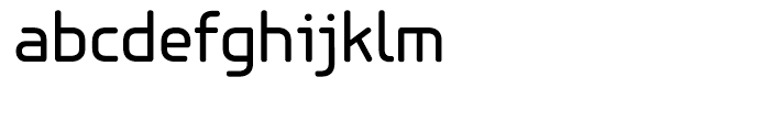 PF Isotext Regular Font LOWERCASE