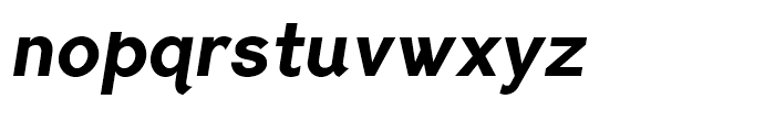 PF Lindemann Sans ExtraBold Italic Font LOWERCASE
