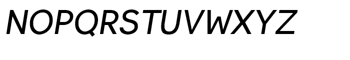 PF Lindemann Sans Medium Italic Font UPPERCASE