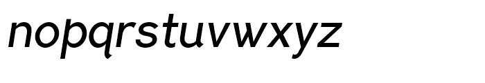 PF Lindemann Sans Medium Italic Font LOWERCASE