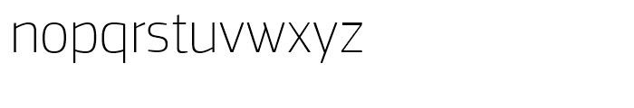 PF Square Sans Thin Font LOWERCASE