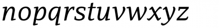 PF Adamant Pro Italic Font LOWERCASE