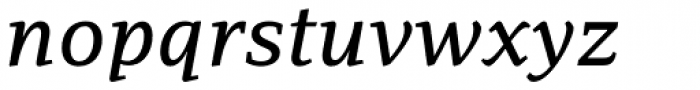 PF Adamant Pro Medium Italic Font LOWERCASE