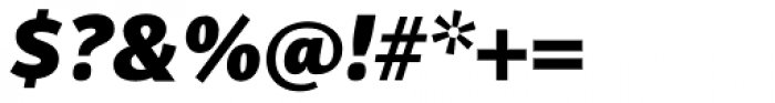 PF Adamant Sans Pro Black Italic Font OTHER CHARS