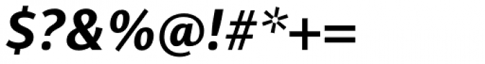 PF Adamant Sans Pro Bold Italic Font OTHER CHARS