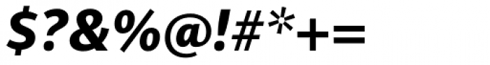 PF Adamant Sans Pro ExtraBold Italic Font OTHER CHARS