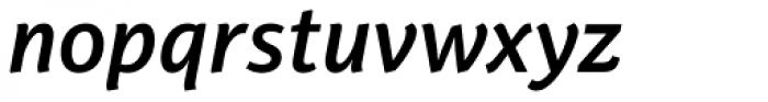 PF Adamant Sans Pro SemiBold Italic Font LOWERCASE