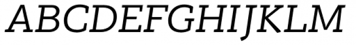 PF Bague Slab Pro Italic Font UPPERCASE