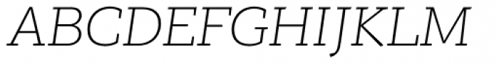 PF Bague Slab Pro Thin Italic Font UPPERCASE