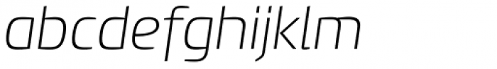 PF Benchmark Pro Thin Italic Font LOWERCASE