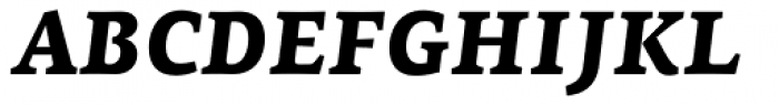 PF Centro Serif Pro Black Italic Font UPPERCASE