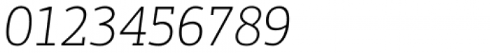 PF Centro Slab Press Thin Italic Font OTHER CHARS