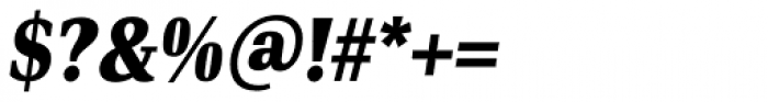 PF DIN Serif Black Italic Font OTHER CHARS