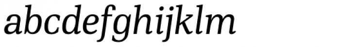 PF DIN Serif Italic Font LOWERCASE