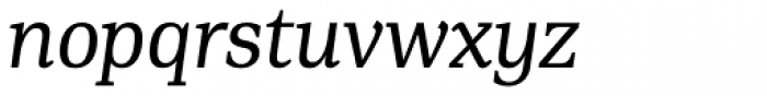 PF DIN Serif Italic Font LOWERCASE