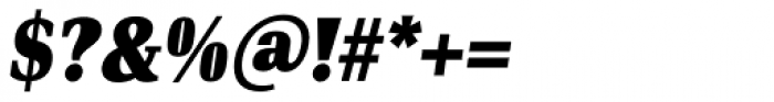 PF DIN Serif XBlack Italic Font OTHER CHARS