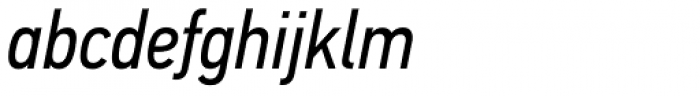 PF DIN Text Cond Std Italic Font LOWERCASE