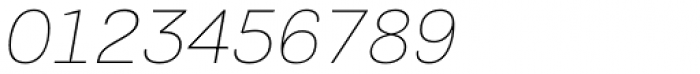 PF Encore Sans Pro ExtraThin Italic Font OTHER CHARS