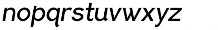 PF Lindemann Sans Medium Italic Font LOWERCASE