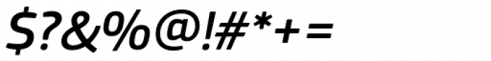 PF Square Sans Pro Medium Italic Font OTHER CHARS